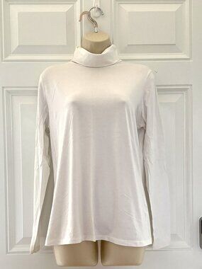 White Turtleneck by Land's End